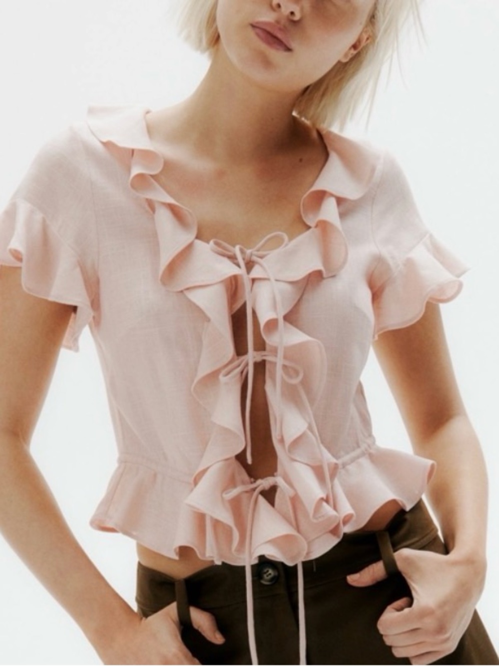 H&M Flounced Blouse